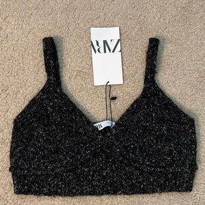 NWT ZARA So cute knit cropped top.